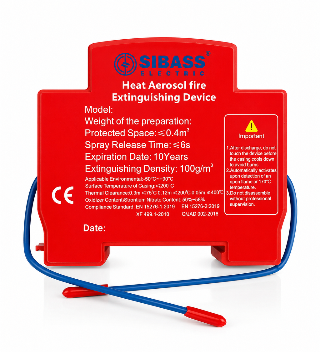 SIBASS Heat Aerosol Fire Extinguishing Device – Pack of 10 PCS | Automatic Fire Suppression System for Electrical Panels, Server Racks, Control Panels & Industrial Equipment | 10 Years Life