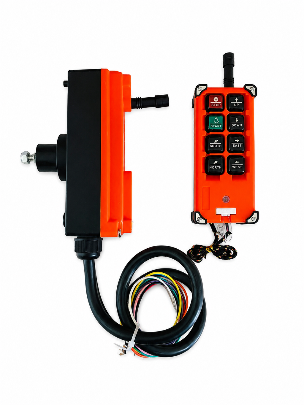 BKD Industrial Wireless Crane Remote Control Switch | F21-E1 Receiver | AC/DC 36V-440V | 8 Button Pendant Controller | Hoist, EOT Crane & Industrial Lifting Equipment Remote Control