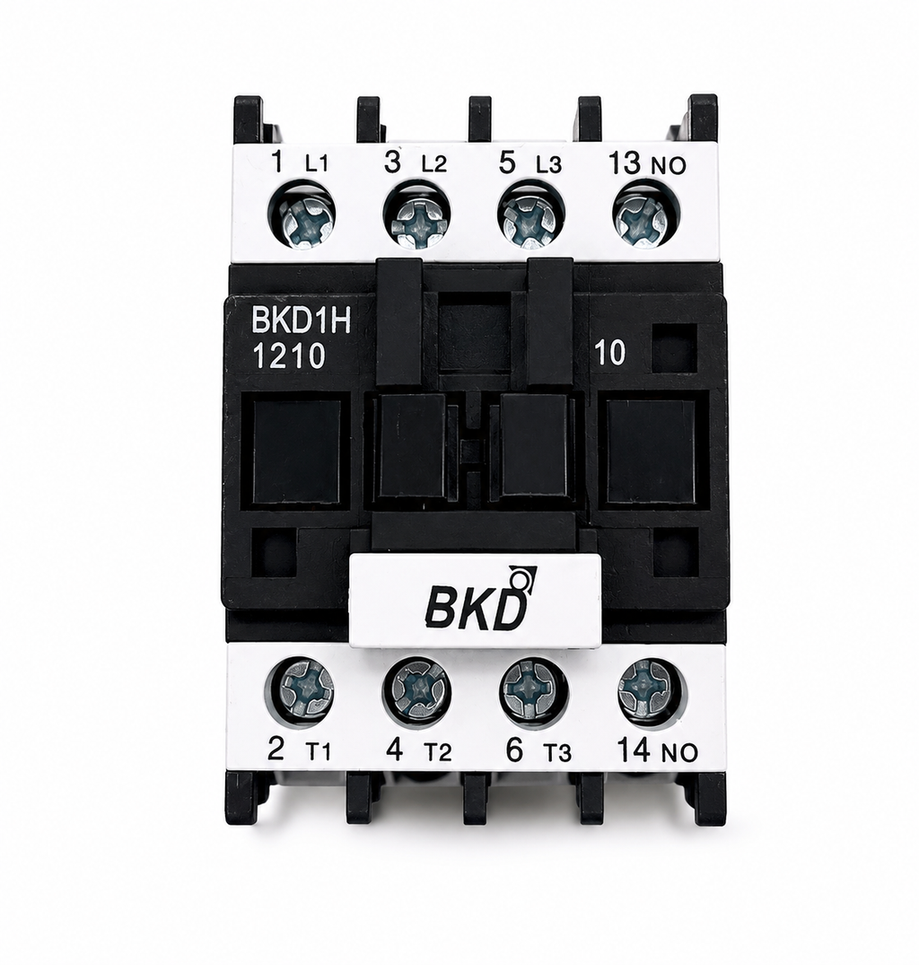 BKD1H 1210 12A 440V 3 Pole AC Contactor | 1NO Auxiliary Contact | Add On Block Free