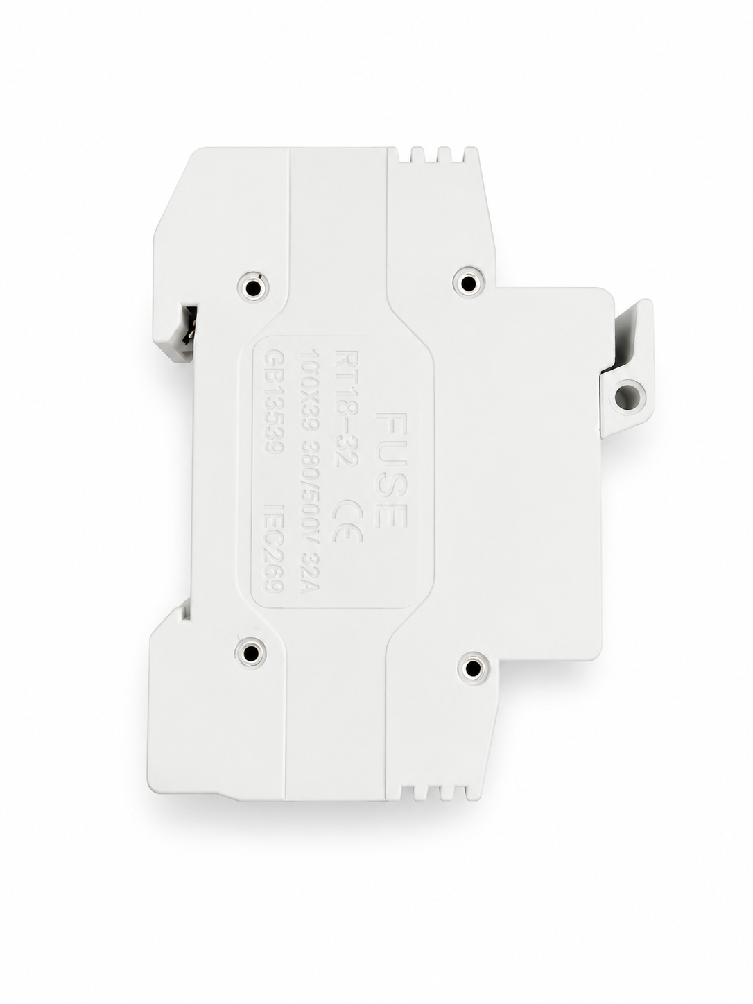 RT18-32 10x38 DIN Rail Fuse Holder 32A 500V-690V | Single Pole Fuse Base | Pack of 5