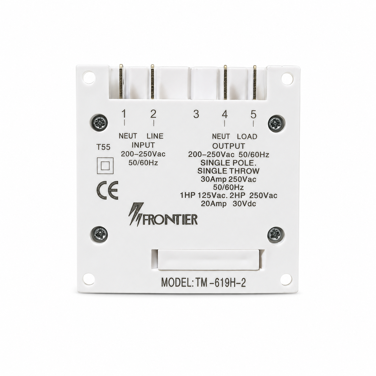 Frontier Digital Timer Switch TM-619H-2 | 30A 250V Programmable Digital Time Switch | Automatic ON/OFF Timer for Water Pump, Lights, Motor, Street Light, Bell & Industrial Automation