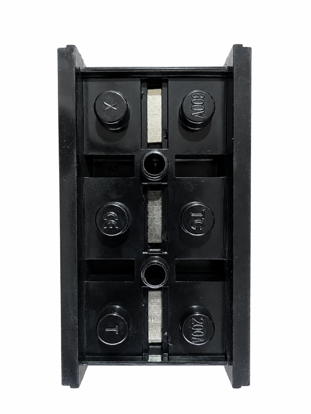 200A 3 Pole Terminal Block | Heavy Duty Power Distribution Connector | 600V Electrical Junction Terminal | Industrial Distribution Block for Control Panel, DB, Inverter & Electrical Equipment (1 Pc)