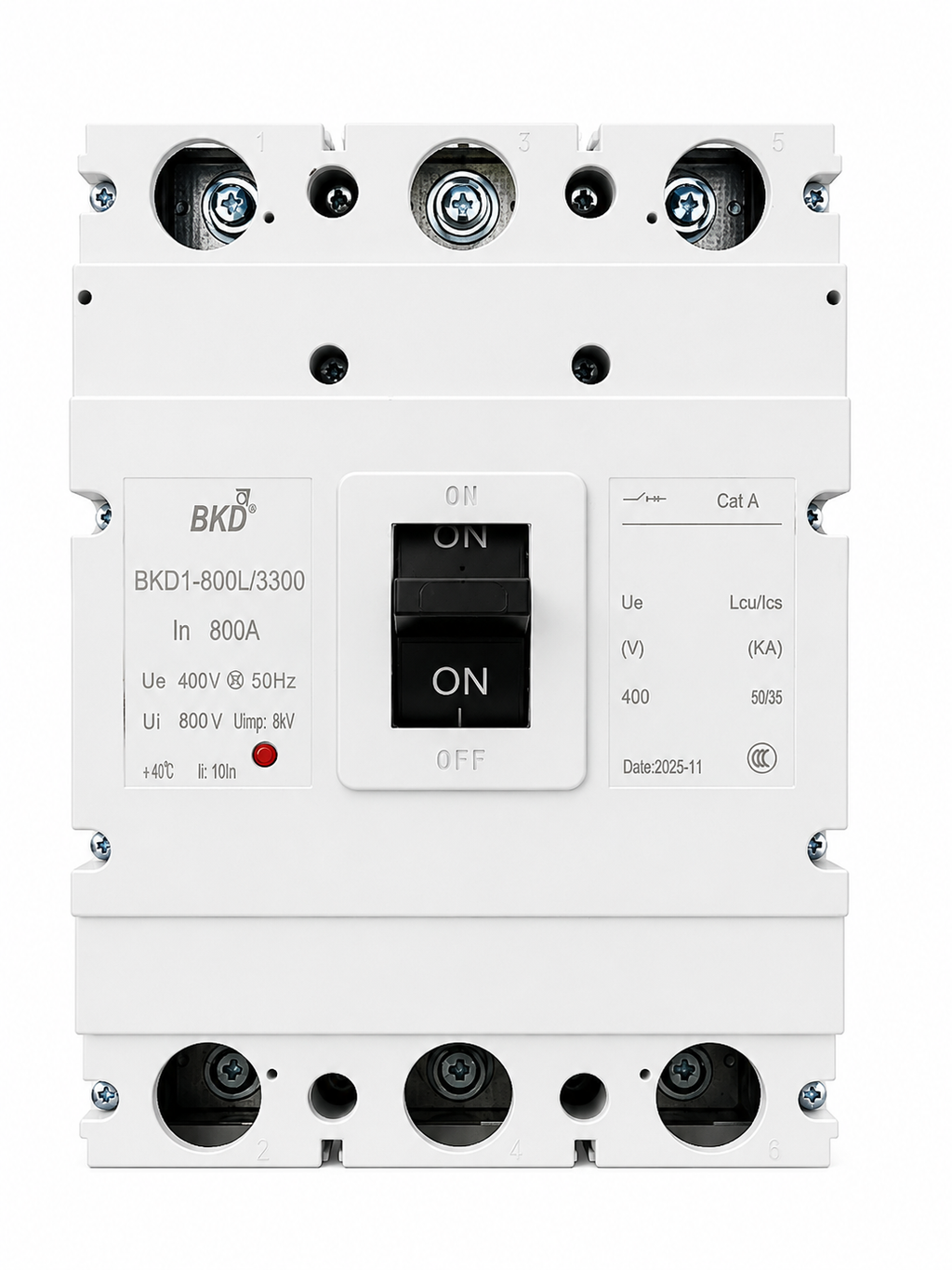 BKD 800A 3 Pole MCCB 50kA Molded Case Circuit Breaker | 400V AC | Industrial Main Switch | BKD1-800L/3300