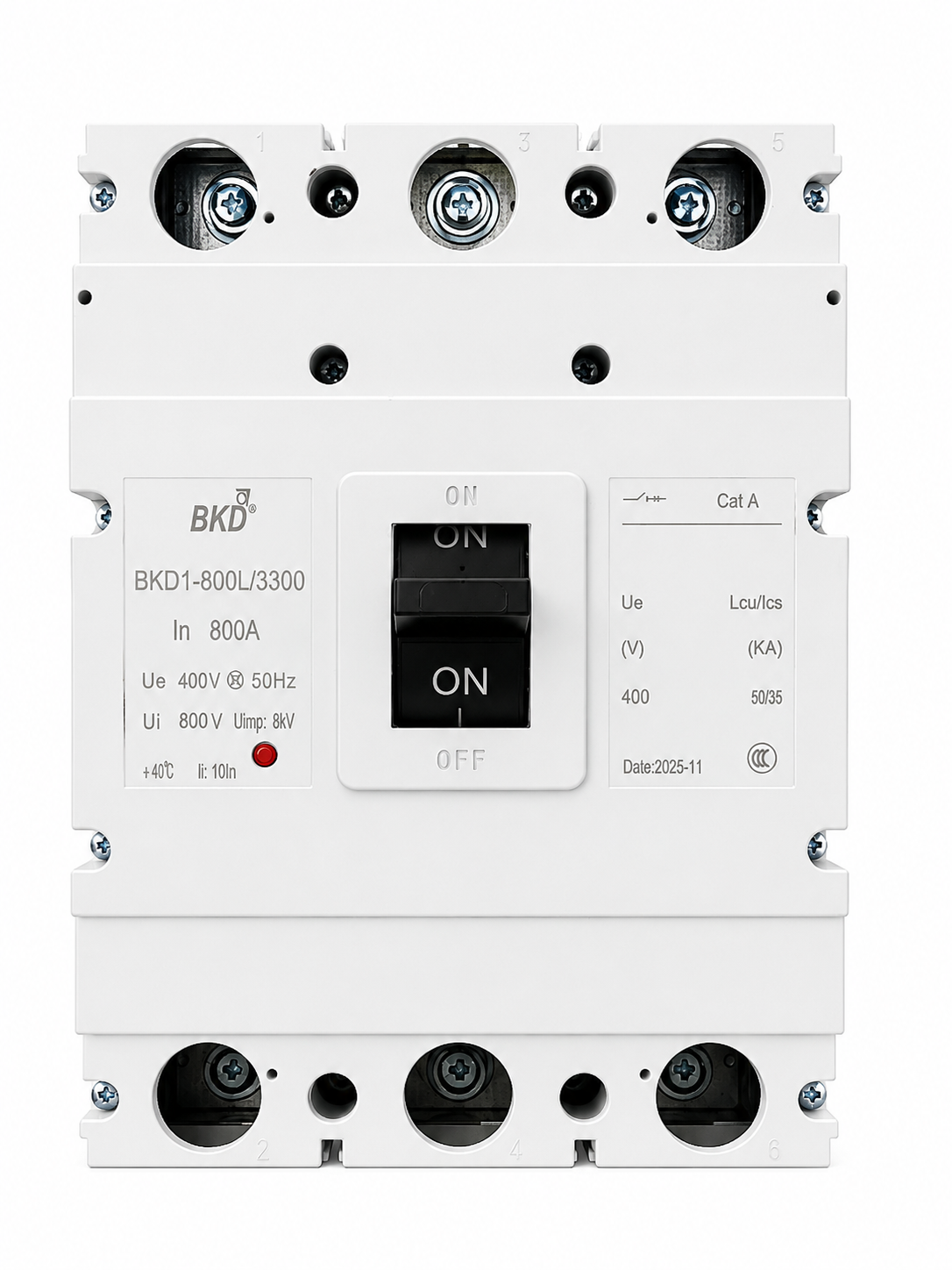 BKD 800A 3 Pole MCCB 50kA Molded Case Circuit Breaker | 400V AC | Industrial Main Switch | BKD1-800L/3300