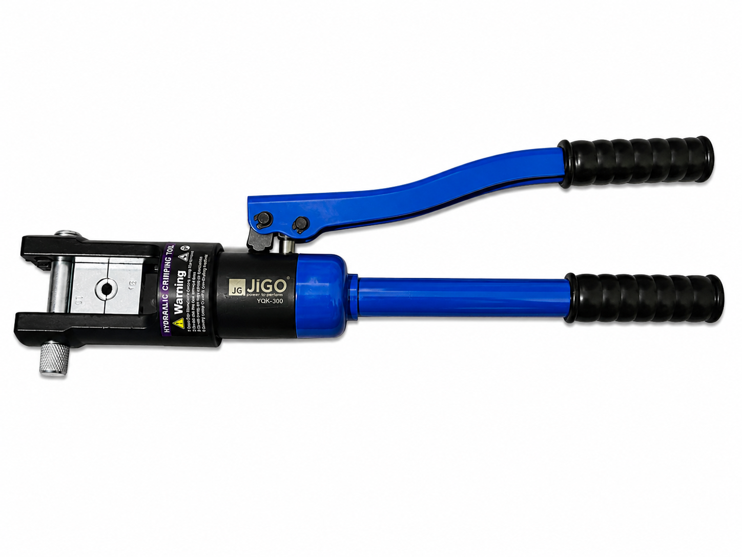 JiGO YQK-300 Hydraulic Cable Lug Crimping Tool Kit 16-300 Sq.mm | 100KN Heavy Duty Hydraulic Hand Crimper | Copper & Aluminium Cable Lug Press Tool with Carry Case