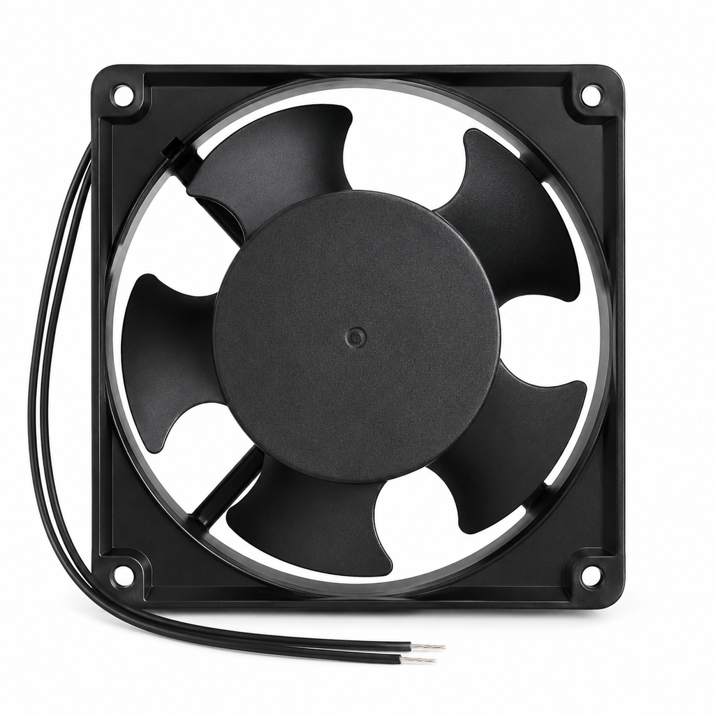 SIBASS 120x120x38mm AC Cooling Fan 220V | 23W High Speed 2600 RPM Ventilation Exhaust Fan | Industrial Cooling Fan for Control Panel, Electrical Cabinet &amp; Ventilation