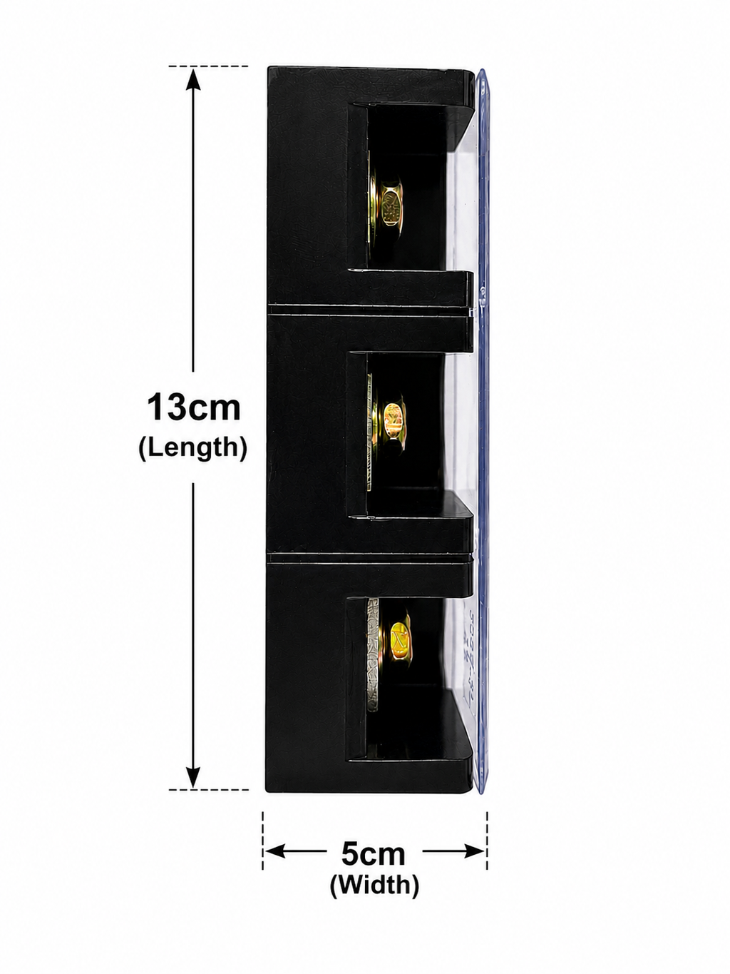 200A 3 Pole Terminal Block | Heavy Duty Power Distribution Connector | 600V Electrical Junction Terminal | Industrial Distribution Block for Control Panel, DB, Inverter & Electrical Equipment (1 Pc)