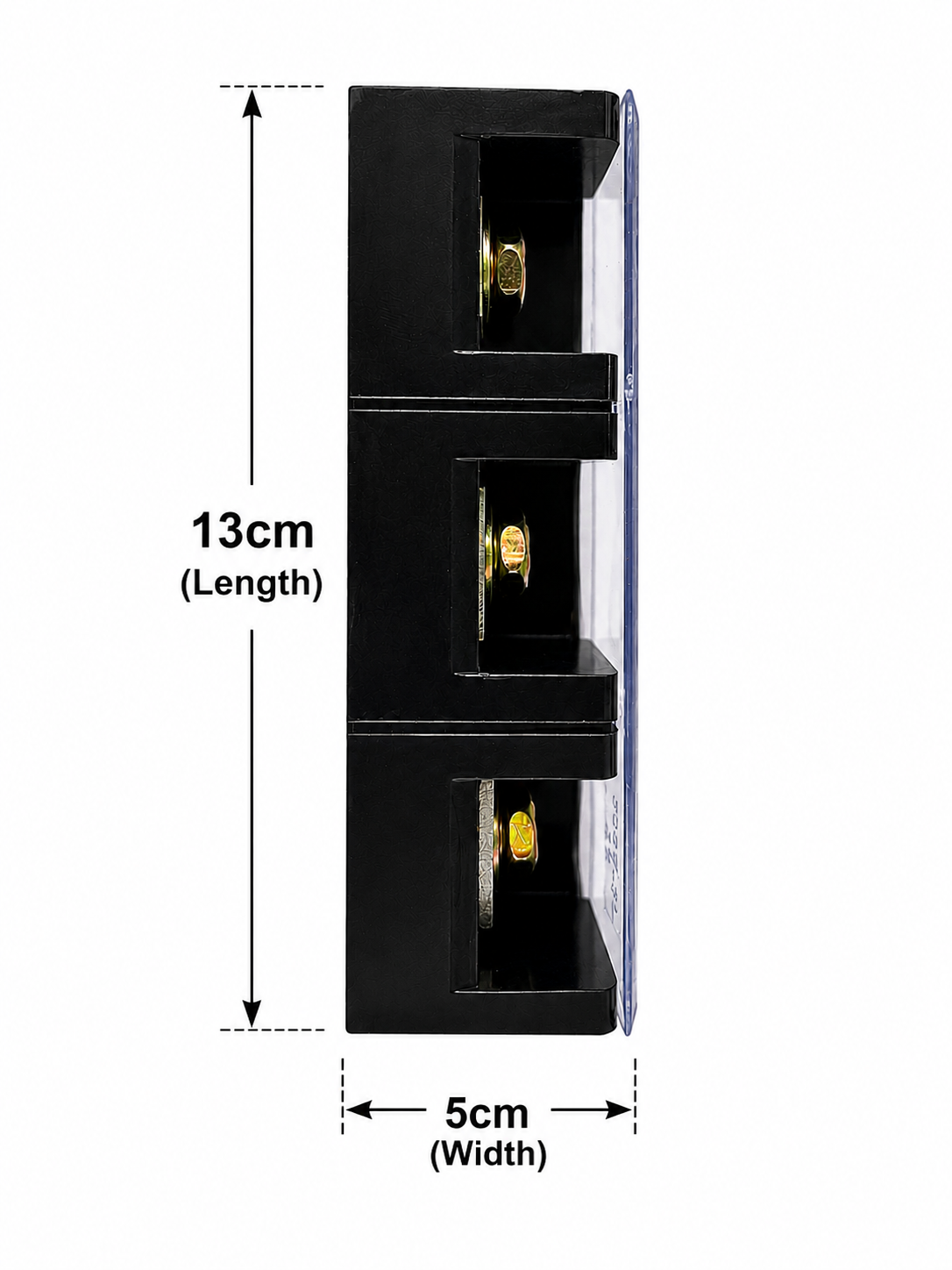 200A 3 Pole Terminal Block | Heavy Duty Power Distribution Connector | 600V Electrical Junction Terminal | Industrial Distribution Block for Control Panel, DB, Inverter & Electrical Equipment (1 Pc)