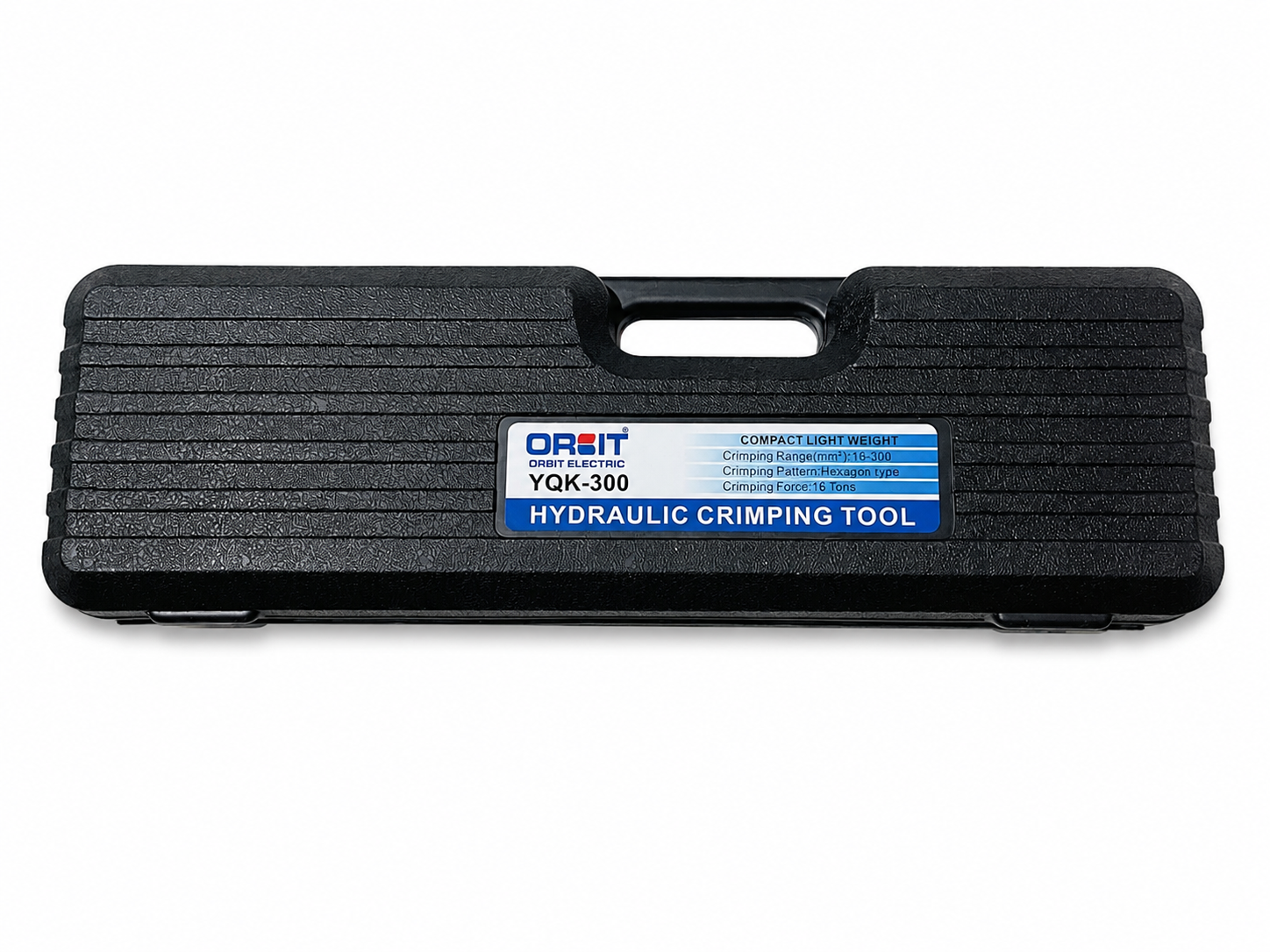 ORBIT YQK-300 Hydraulic Cable Lug Crimping Tool Kit 16-300 Sq.mm | 16 Ton Heavy Duty Hydraulic Hand Crimper | Hexagon Crimping Tool for Copper & Aluminium Cable Lugs with Carry Case