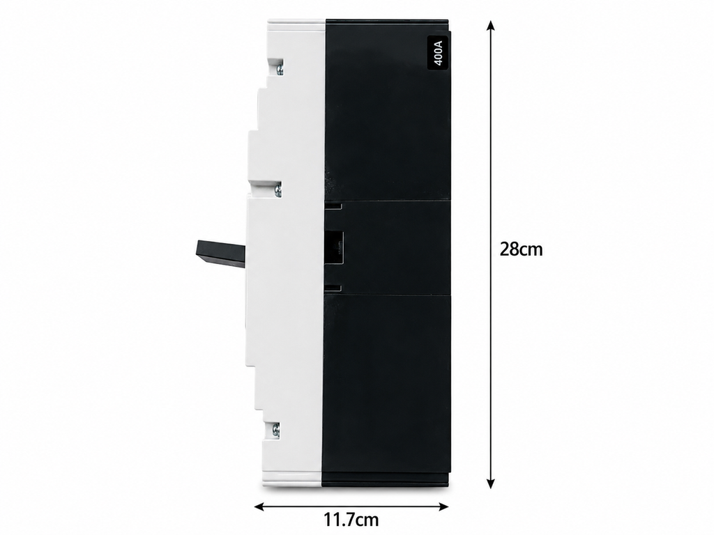 BKD 400A 3 Pole MCCB Molded Case Circuit Breaker | BKD1-400L/3300 | 400V AC | 50kA Breaking Capacity | Industrial Electrical Protection Switch