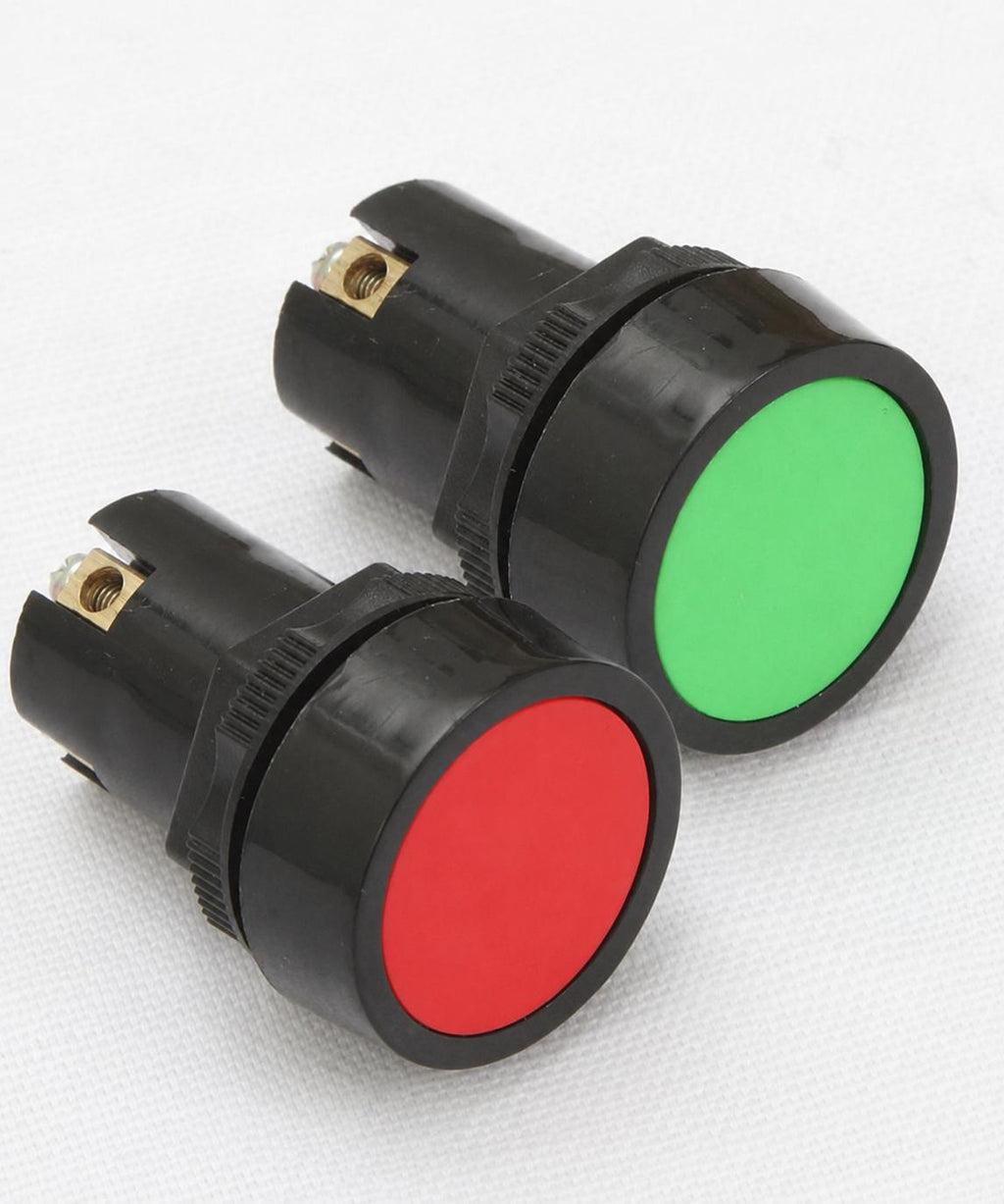 2 Push Button Control Station | Green Start & Red Stop Push Button Switch | Industrial Motor Control Push Button Box | Weather Resistant Enclosure | Electrical Control Switch