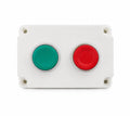 Push Button Station with Element | Green Start & Red Stop Push Button | 1NO + 1NC Control Switch Box | Industrial Motor Control Station | Weatherproof Enclosure