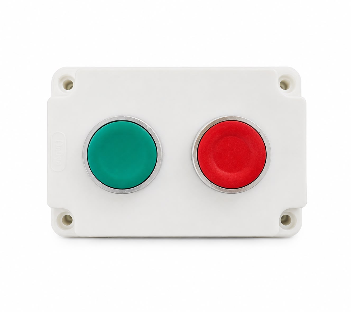Push Button Station with Element | Green Start & Red Stop Push Button | 1NO + 1NC Control Switch Box | Industrial Motor Control Station | Weatherproof Enclosure