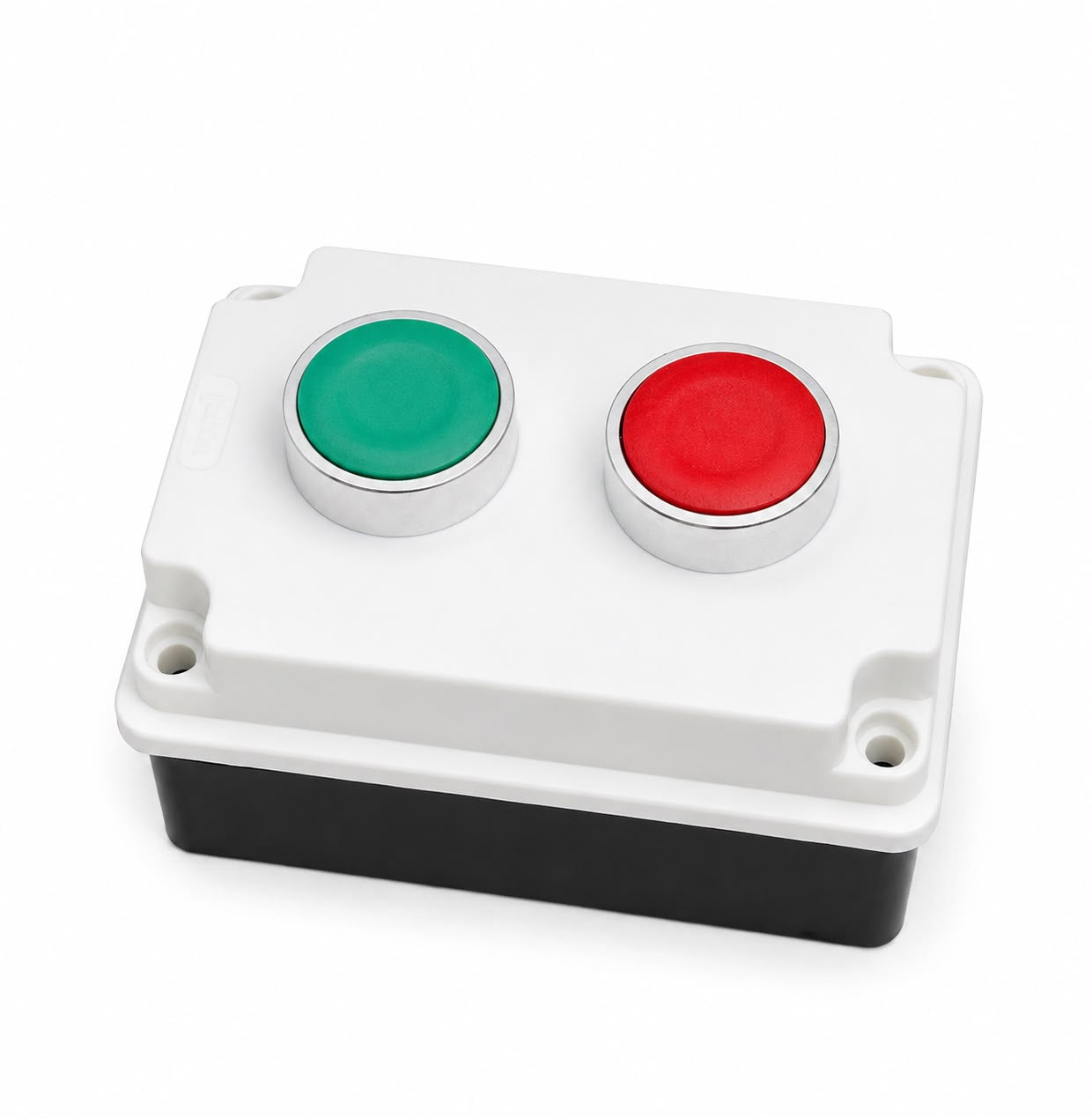 Push Button Station with Element | Green Start & Red Stop Push Button | 1NO + 1NC Control Switch Box | Industrial Motor Control Station | Weatherproof Enclosure