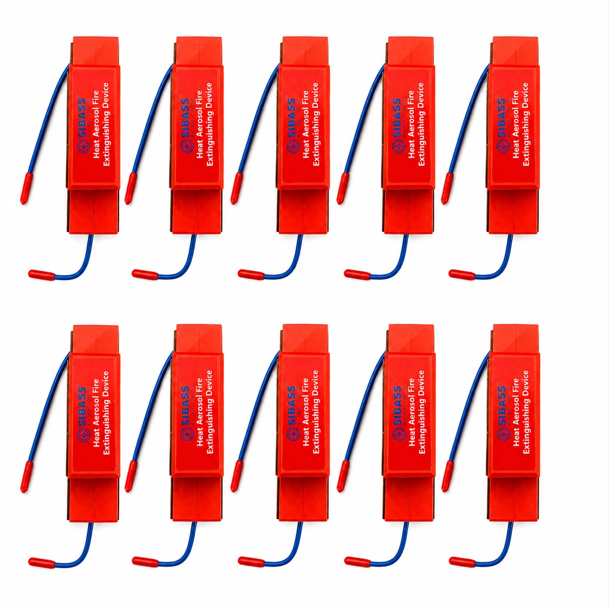 SIBASS Heat Aerosol Fire Extinguishing Device – Pack of 10 PCS | Automatic Fire Suppression System for Electrical Panels, Server Racks, Control Panels & Industrial Equipment | 10 Years Life