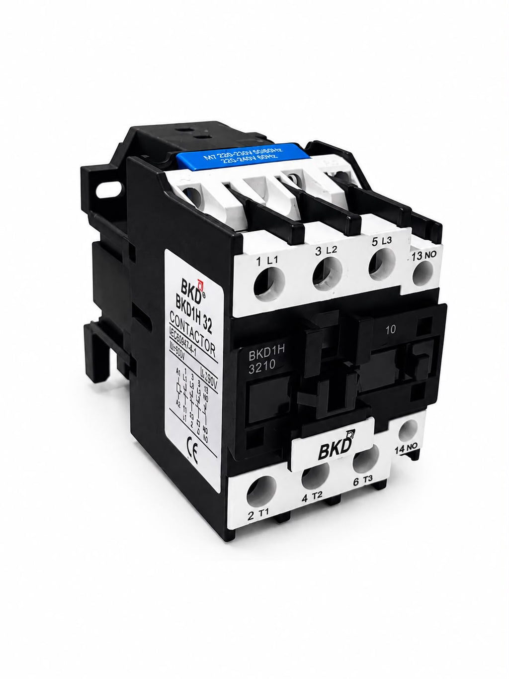 BKD BKDH32 AC Contactor | 32A 3 Pole Magnetic Contactor | 1NO Auxiliary Contact | Industrial Motor Starter Contactor | Heavy Duty Electrical Contactor