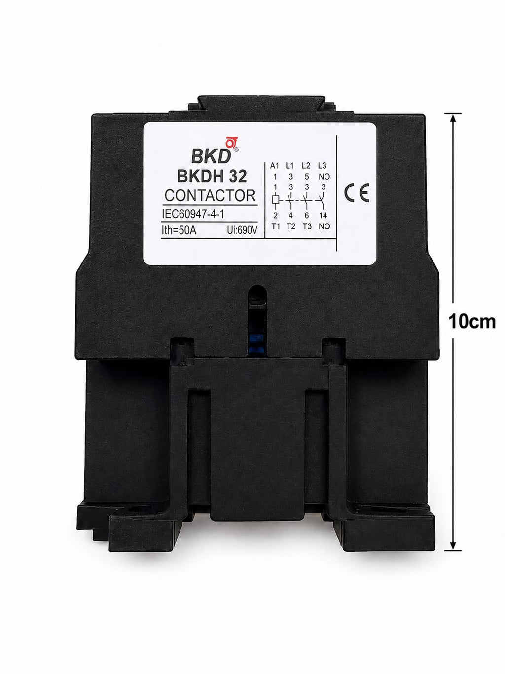 BKD BKDH32 AC Contactor | 32A 3 Pole Magnetic Contactor | 1NO Auxiliary Contact | Industrial Motor Starter Contactor | Heavy Duty Electrical Contactor