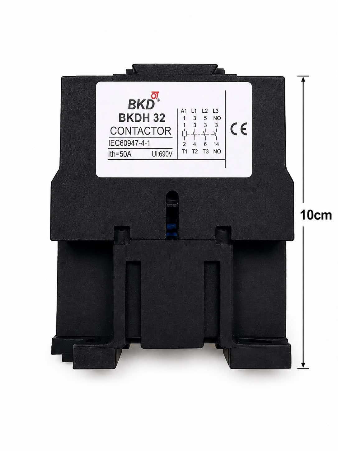 BKD BKDH32 AC Contactor | 32A 3 Pole Magnetic Contactor | 1NO Auxiliary Contact | Industrial Motor Starter Contactor | Heavy Duty Electrical Contactor