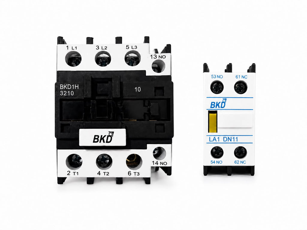 BKD BKDH32 AC Contactor | 32A 3 Pole Magnetic Contactor | 1NO Auxiliary Contact | Industrial Motor Starter Contactor | Heavy Duty Electrical Contactor