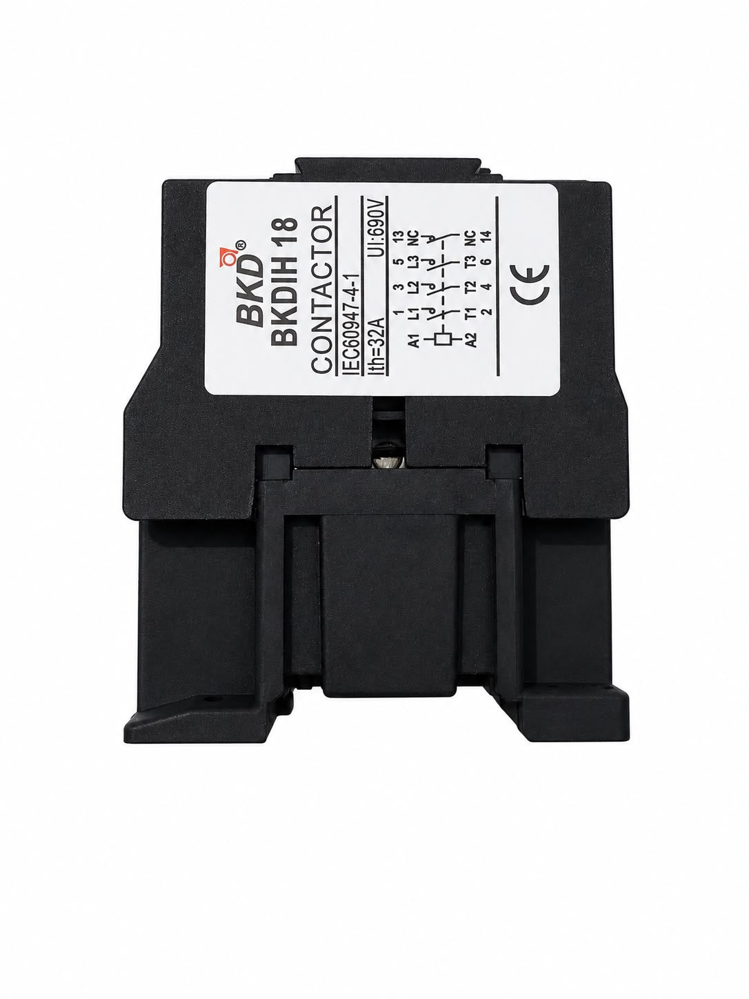 BKD BKDH18 18A 3 Pole 220V AC Contactor | 1NO Auxiliary Contact | 220-240V AC Coil | Heavy Duty Motor Contactor for Industrial Control Panels
