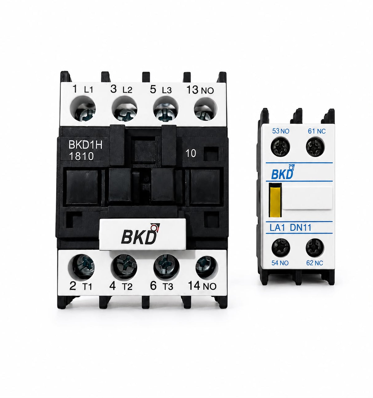 BKD BKDH18 18A 3 Pole 220V AC Contactor | 1NO Auxiliary Contact | 220-240V AC Coil | Heavy Duty Motor Contactor for Industrial Control Panels