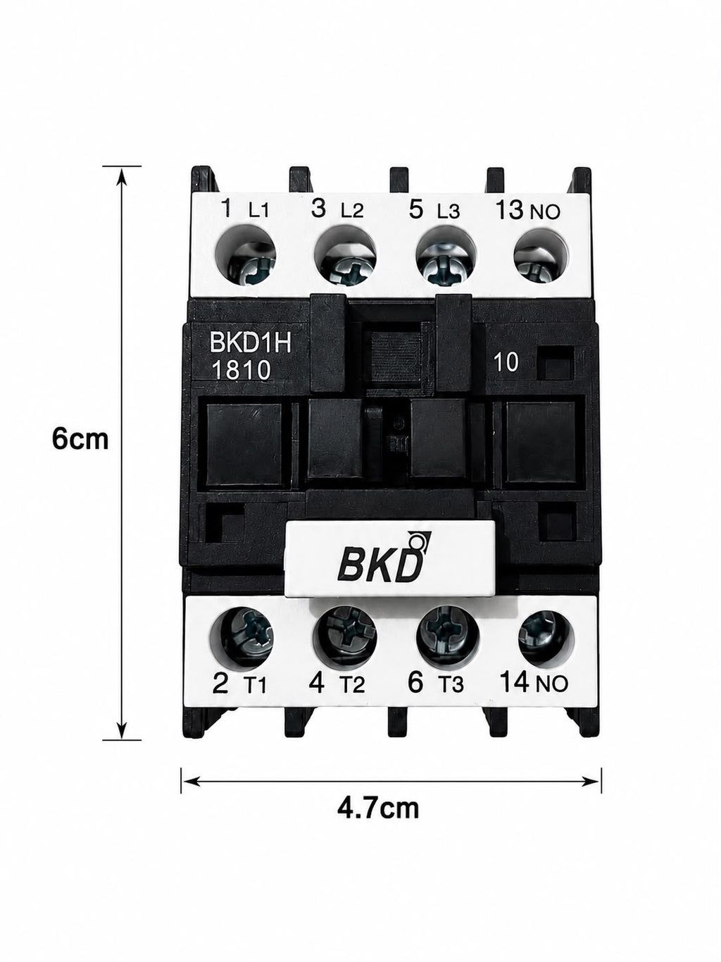 BKD BKDH18 18A 3 Pole 220V AC Contactor | 1NO Auxiliary Contact | 220-240V AC Coil | Heavy Duty Motor Contactor for Industrial Control Panels