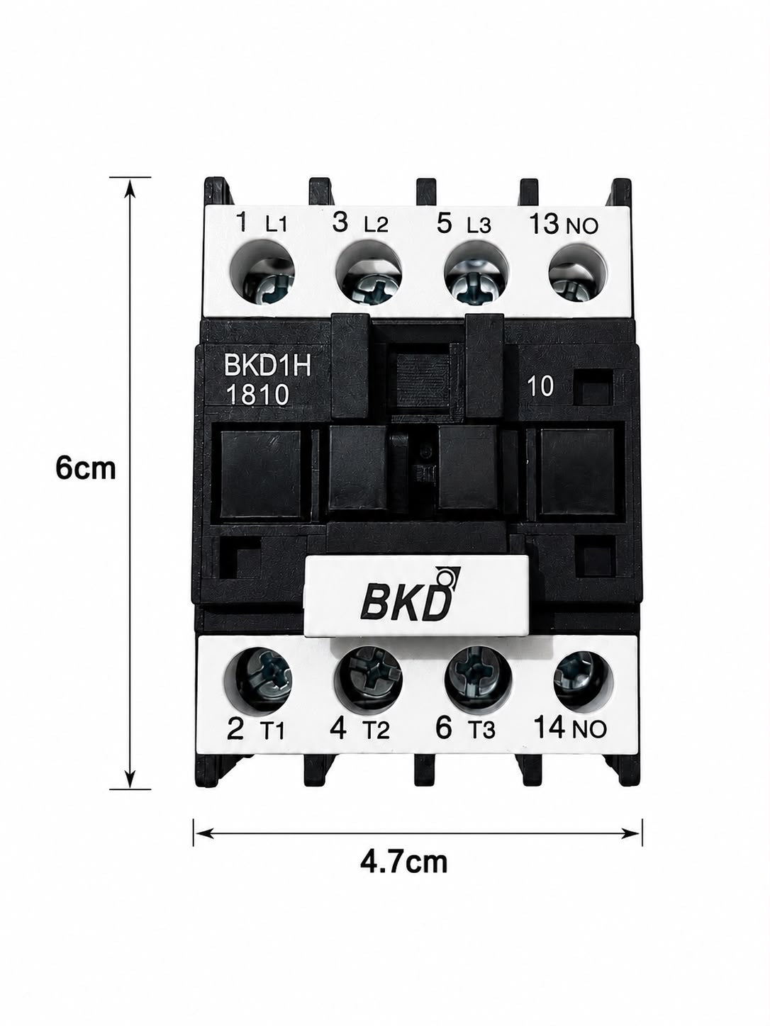 BKD BKDH18 18A 3 Pole 220V AC Contactor | 1NO Auxiliary Contact | 220-240V AC Coil | Heavy Duty Motor Contactor for Industrial Control Panels