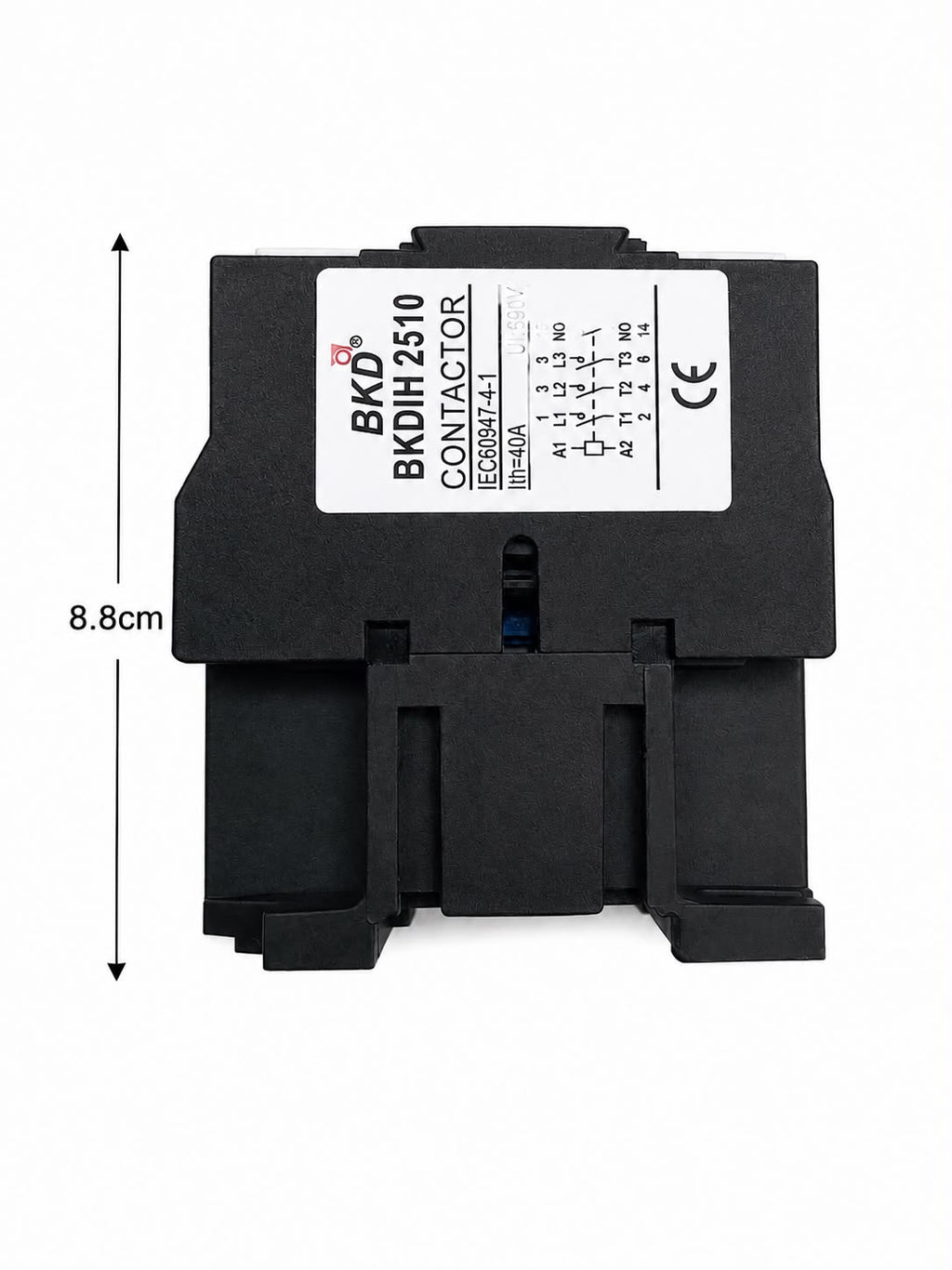 BKD BKD1H2510 AC Contactor | 25A 3 Pole Magnetic Contactor | 1NO Auxiliary Contact | Industrial Motor Starter Contactor | DIN Rail Mount