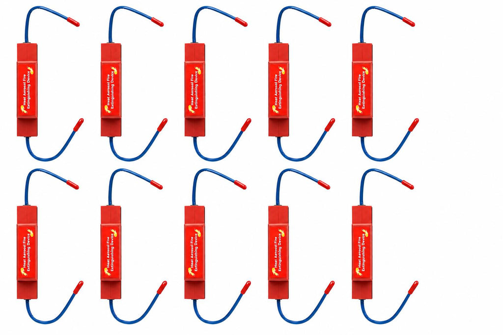 Automatic Fire Extinguisher Aerosol (Pack of 10) | Self-Activating Fire Suppression Device | No Wiring or Power Required | Easy Installation | Suitable for Home, Car, Office & Electrical Panels