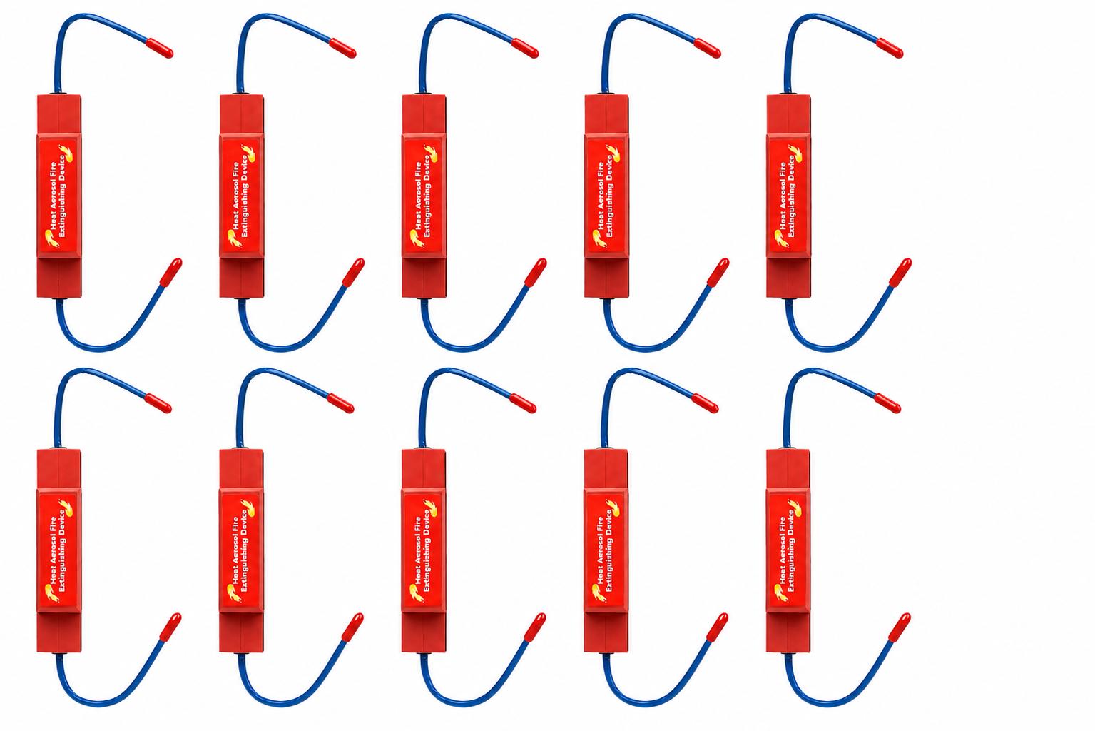 Automatic Fire Extinguisher Aerosol (Pack of 10) | Self-Activating Fire Suppression Device | No Wiring or Power Required | Easy Installation | Suitable for Home, Car, Office & Electrical Panels